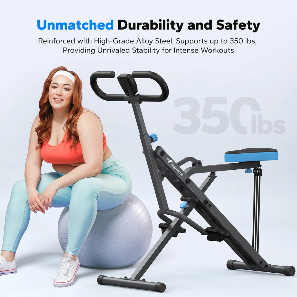 2-in-1 Squat & Rowing Machine with Adjustable Resistance – 350lbs Capacity Home Gym Equipment