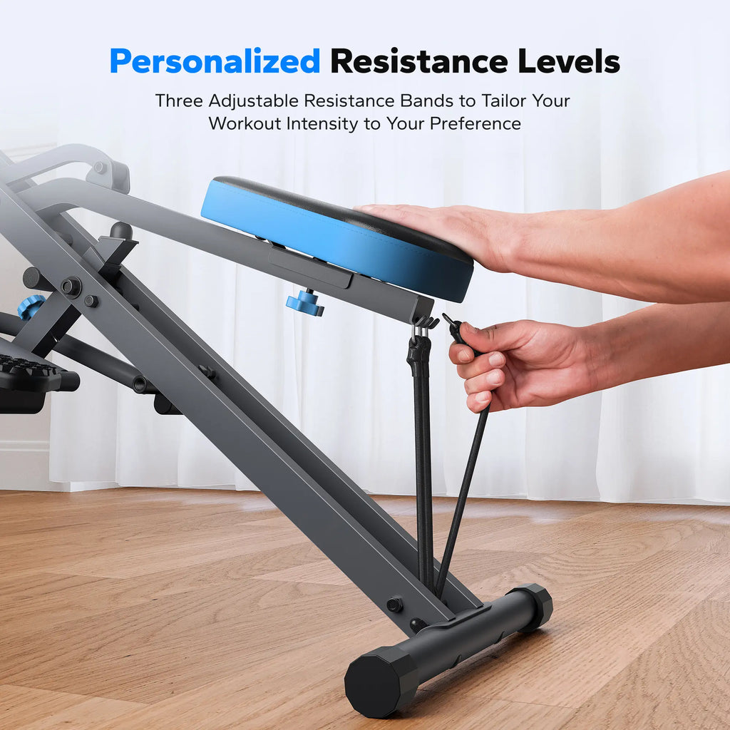 2-in-1 Squat & Rowing Machine with Adjustable Resistance – 350lbs Capacity Home Gym Equipment