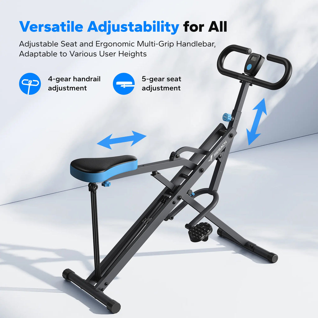 2-in-1 Squat & Rowing Machine with Adjustable Resistance – 350lbs Capacity Home Gym Equipment