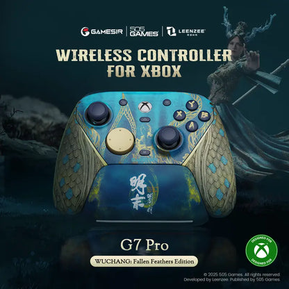 Perfect For WUCHANG Fans! G7 Pro Fallen Feathers Limited Wireless Controller, Xbox Official Licensed Tri-Mode Game Controller with Exclusive Dragon Scale Artwork