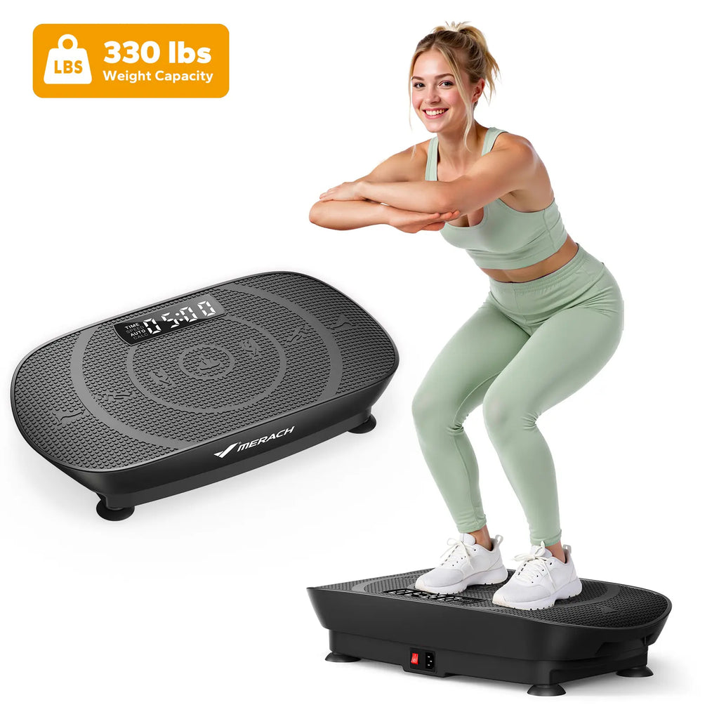 Space-Saving Vibration Fitness Plate, Lymphatic Detox Whole Body Training Equipment