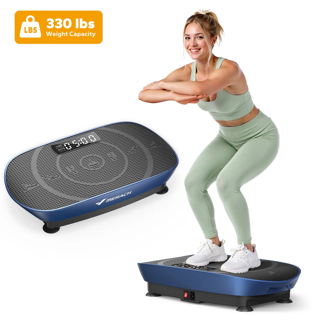Space-Saving Vibration Fitness Plate, Lymphatic Detox Whole Body Training Equipment