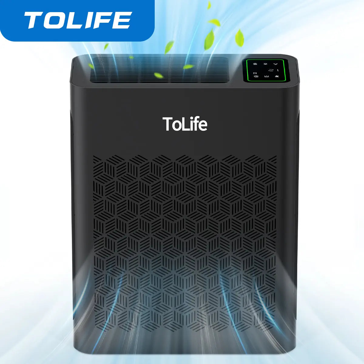 TZ‑K2 Large Room Air Purifier, HEPA Filter, PM2.5 Display, Auto Timer, Eliminates Smoke Pollen Pet Dander