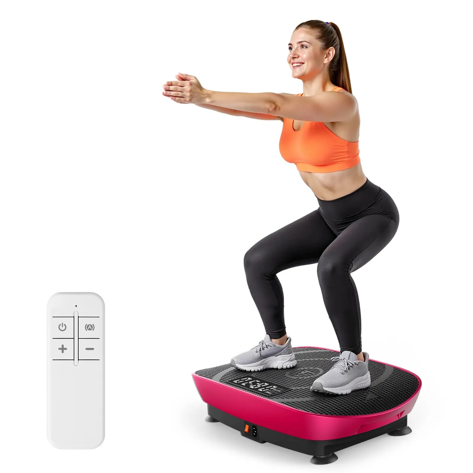 Space-Saving Vibration Fitness Plate, Lymphatic Detox Whole Body Training Equipment