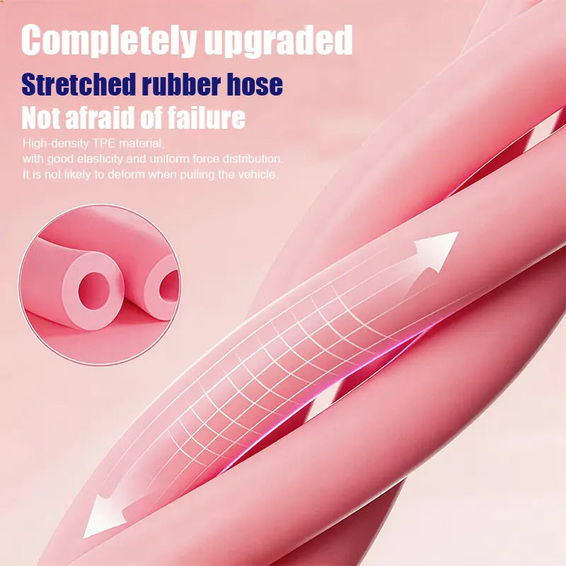 Elastic Yoga Pedal Puller with 6 Tubes, Portable Tension Rope for Sit-Up & Home Core Training
