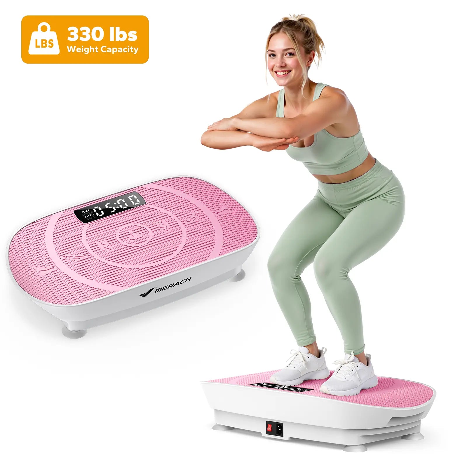 Space-Saving Vibration Fitness Plate, Lymphatic Detox Whole Body Training Equipment