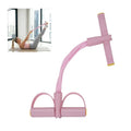 Elastic Yoga Pedal Puller with 6 Tubes, Portable Tension Rope for Sit-Up & Home Core Training